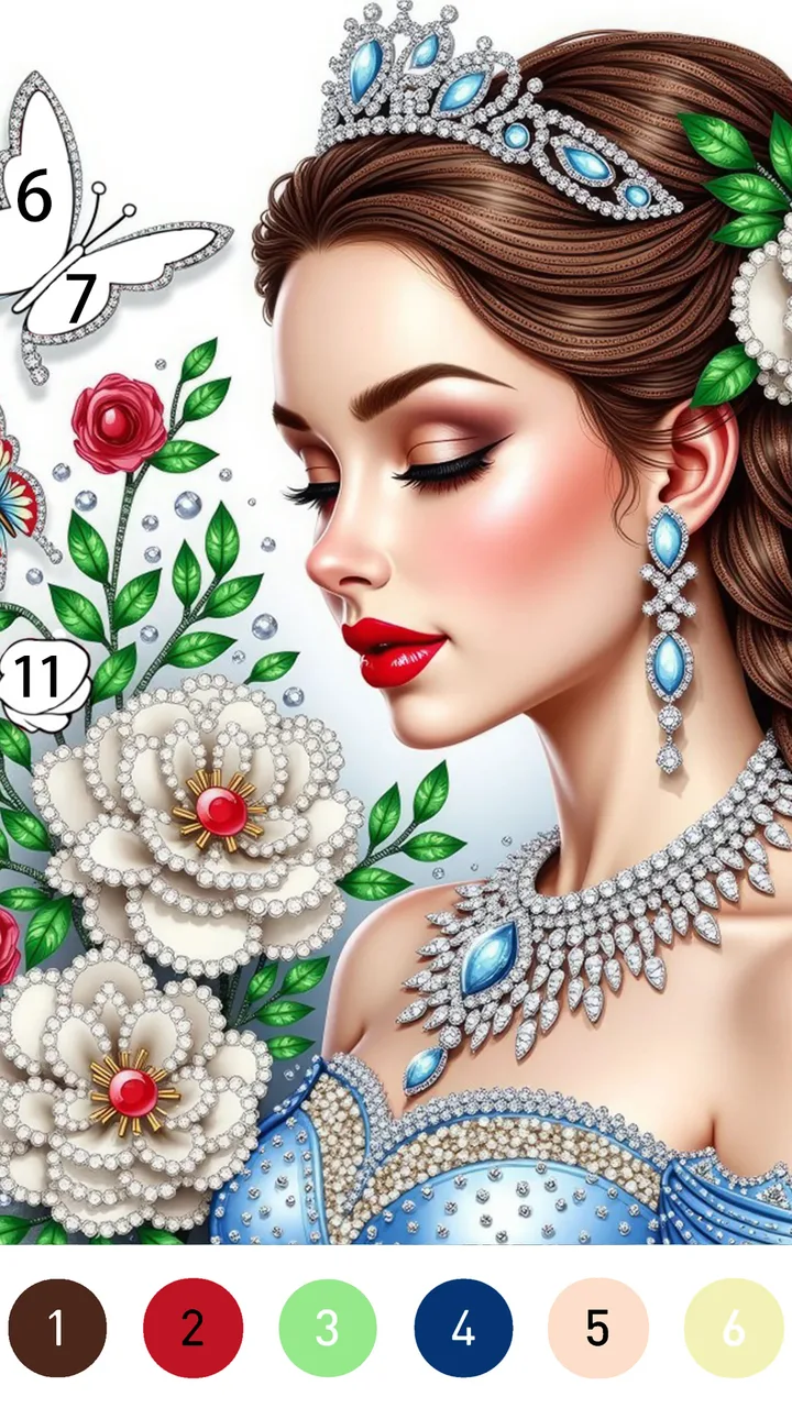 Gown Color by Number Book screenshot 3