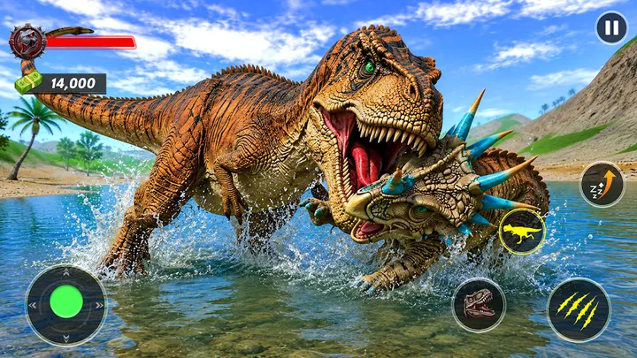 Real Jurassic Dino Revolt Game screenshot 2