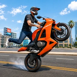 Moto Bike Stunt Wheelie Game icon