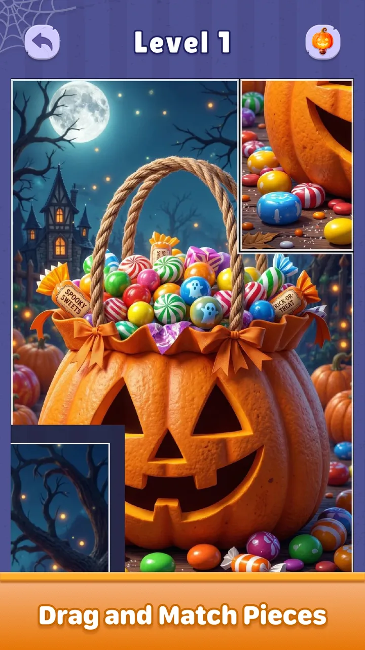 Halloween Jigcard-Puzzle Game screenshot 1