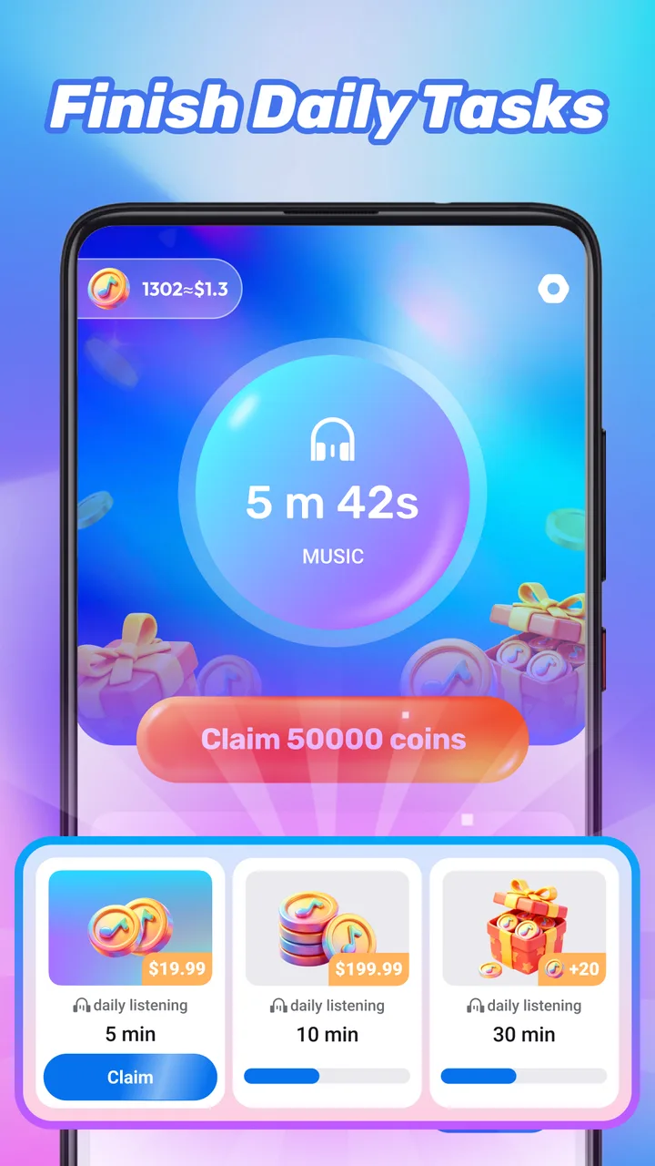 Happy Tunes - Earn & Play screenshot 4