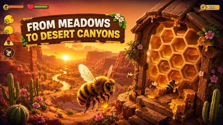 Honey Bee Life Simulator 3D screenshot 3