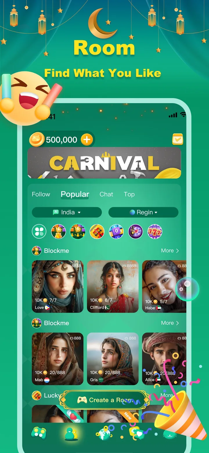 Gemgala - Party & Chat & Games screenshot 3