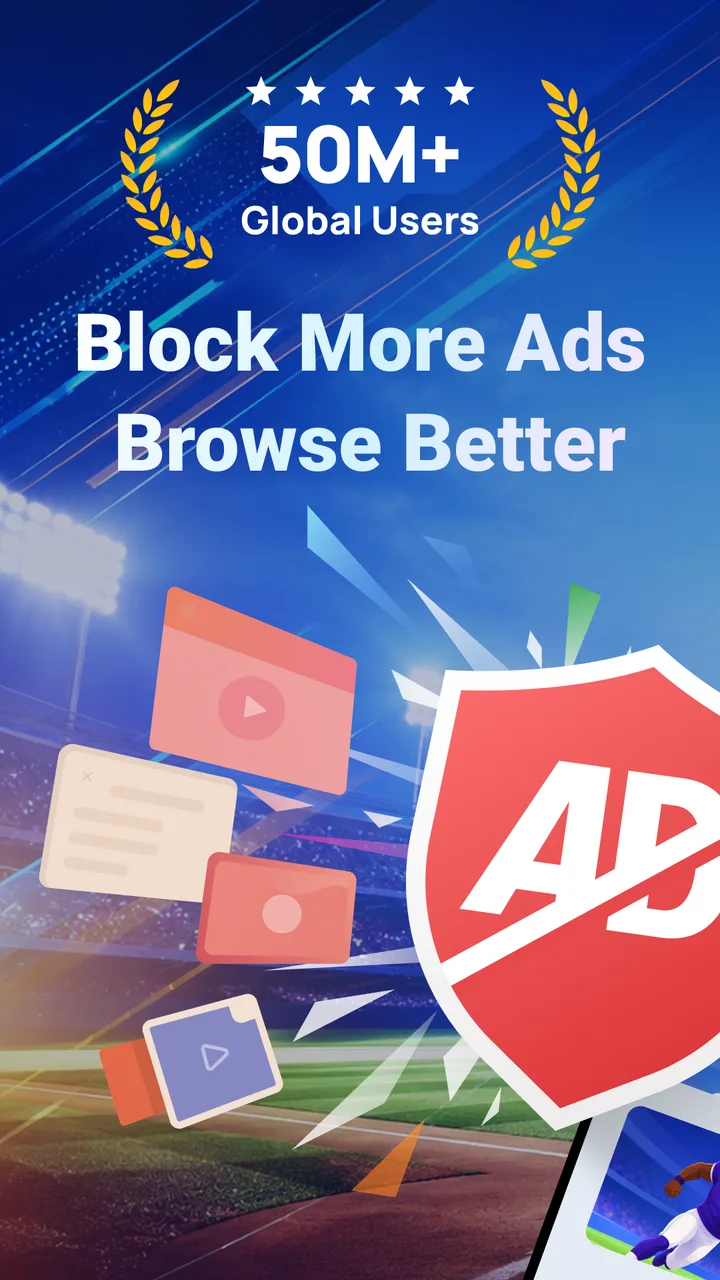 FREE ADBLOCKER BROWSER screenshot 1