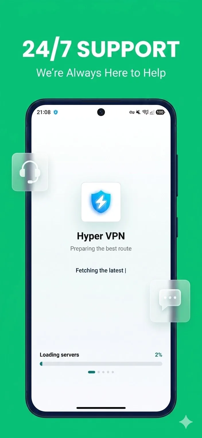 Hyper VPN فیلتر شکن قوی پرسرعت screenshot 2