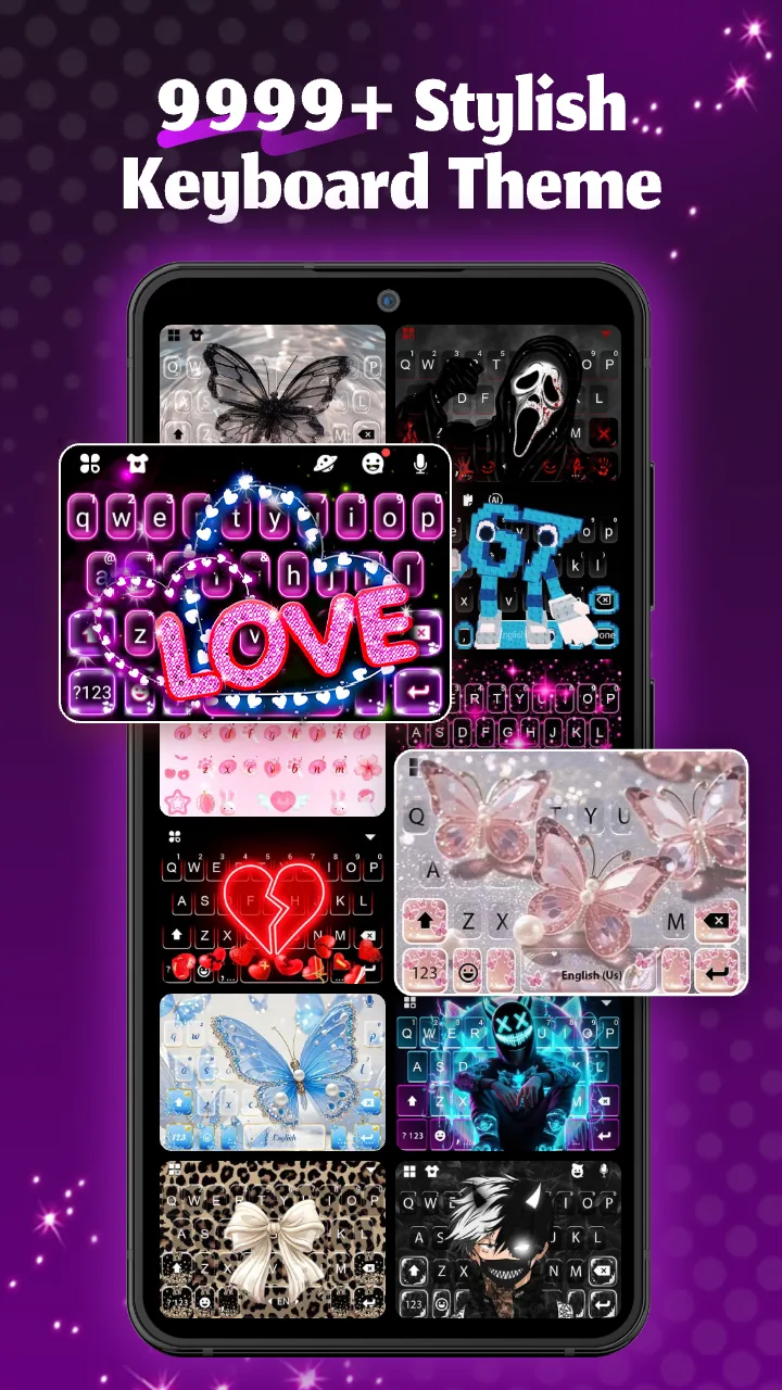 Neon Love Theme screenshot 2