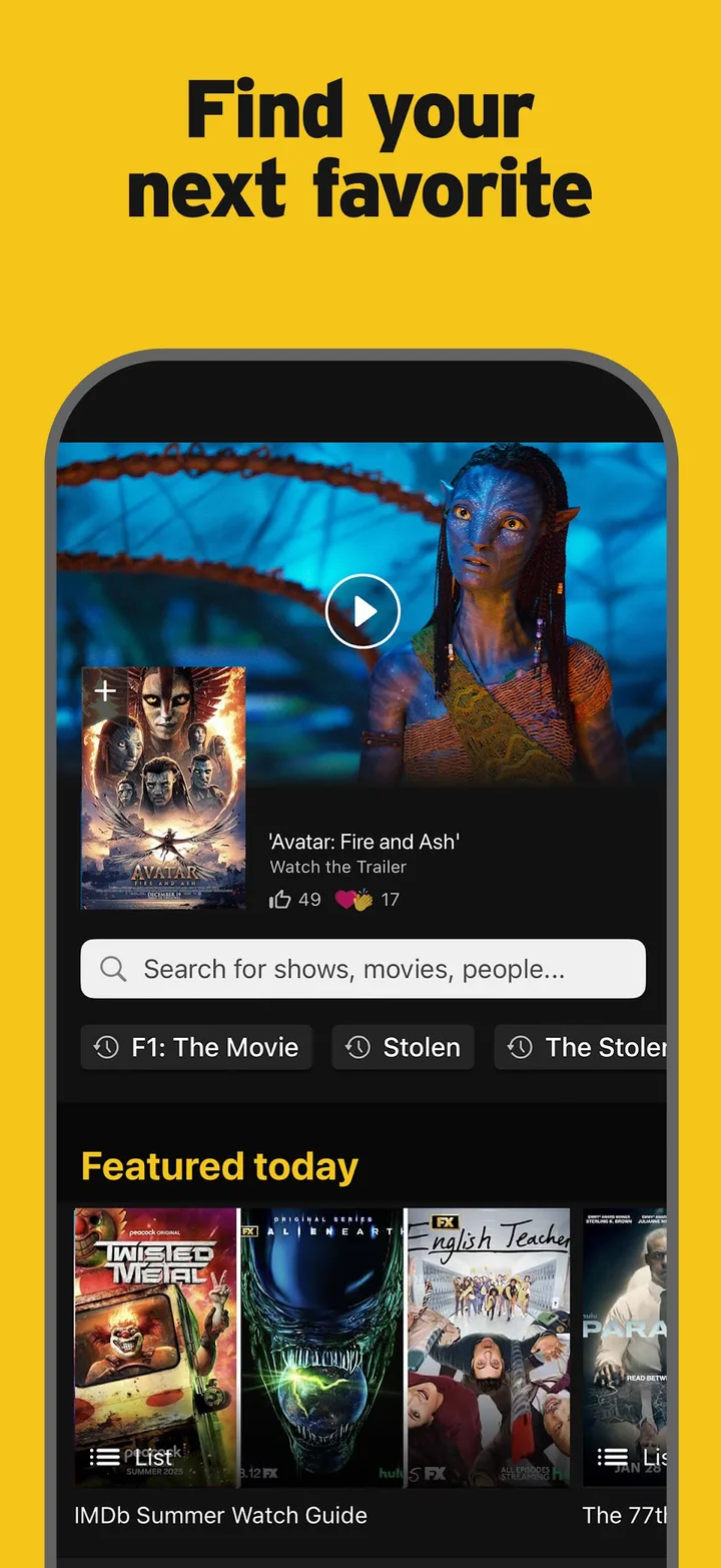IMDb: Movies & TV Shows screenshot 1