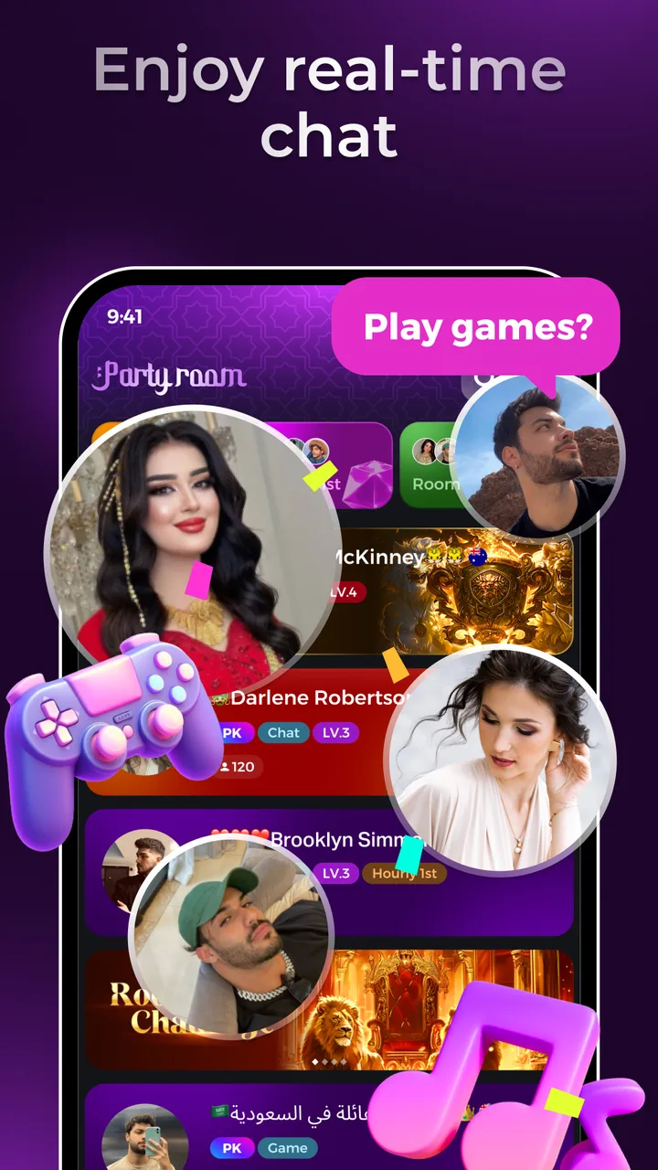 Yaahlan:Voice Chat Party&Games screenshot 1