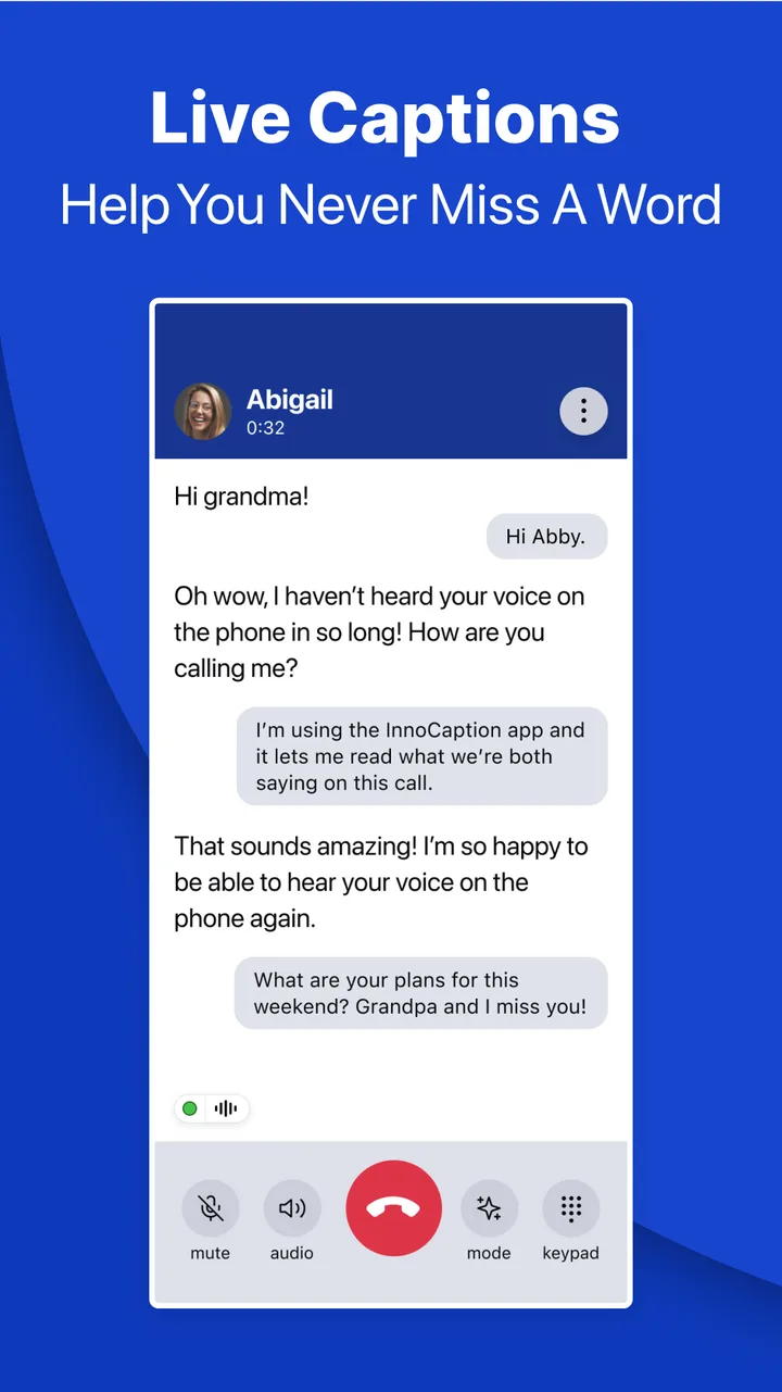 InnoCaption Live Call Captions screenshot 1