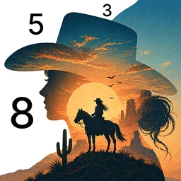 Wild West Color by Number Book icon