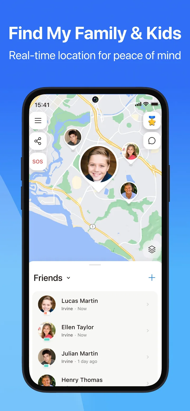iSharing: GPS Location Tracker screenshot 1