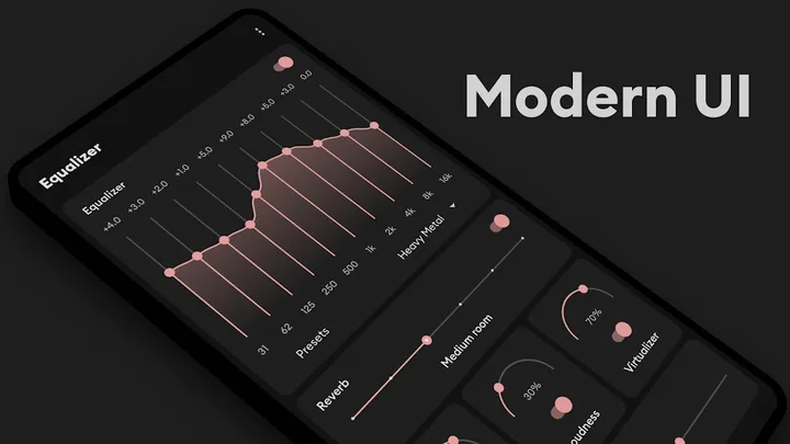 Flat Equalizer - Bass Booster screenshot 1