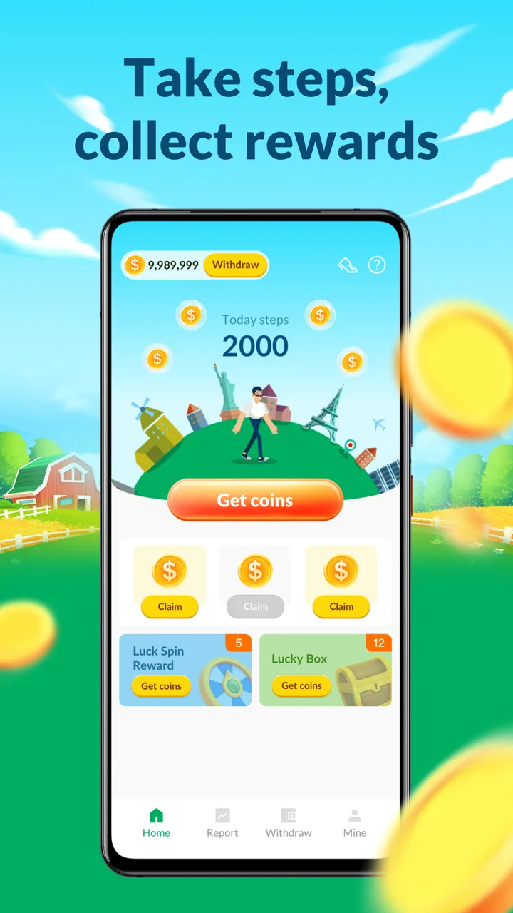 StepRush-Earn Reward by walk screenshot 1