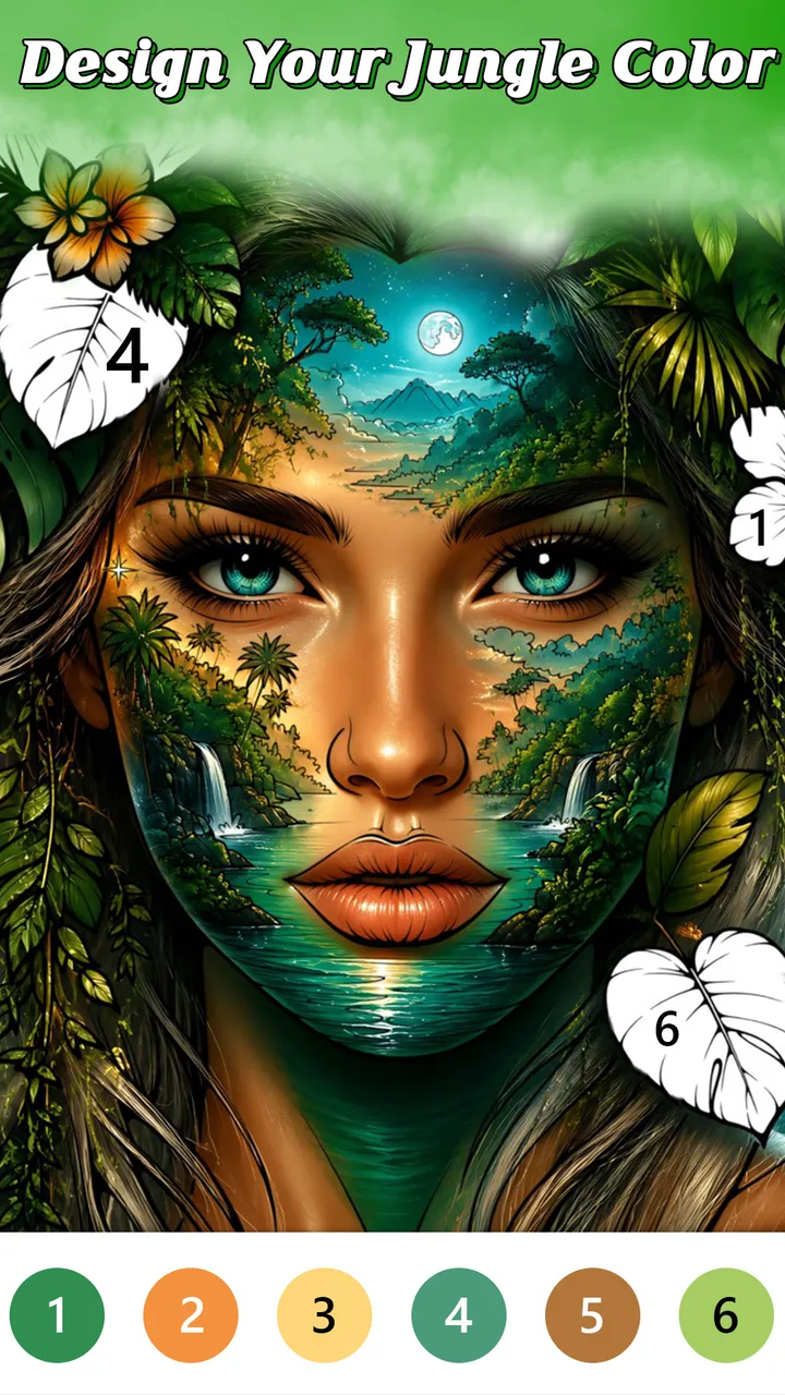 Jungle Color By Number Games screenshot 1