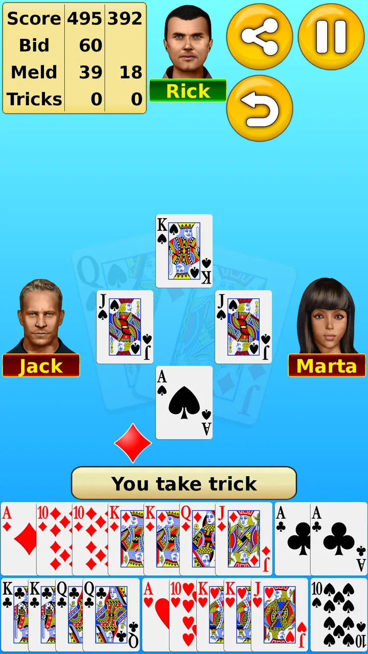 Pinochle screenshot 3