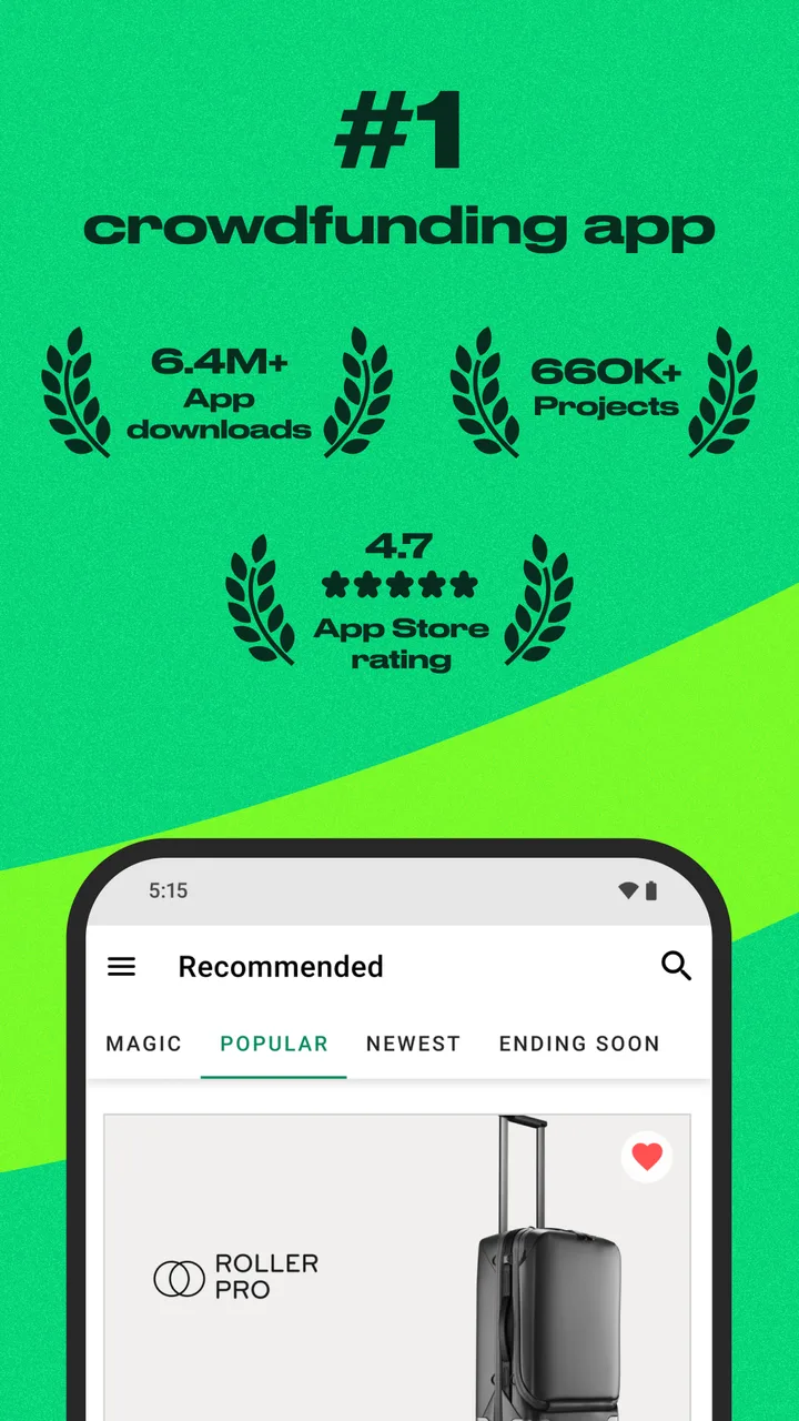 Kickstarter screenshot 1
