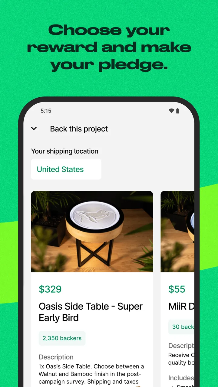 Kickstarter screenshot 3