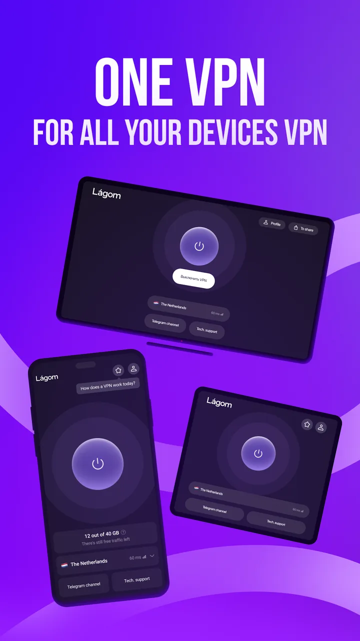 Lagom: Fast VPN Proxy screenshot 3
