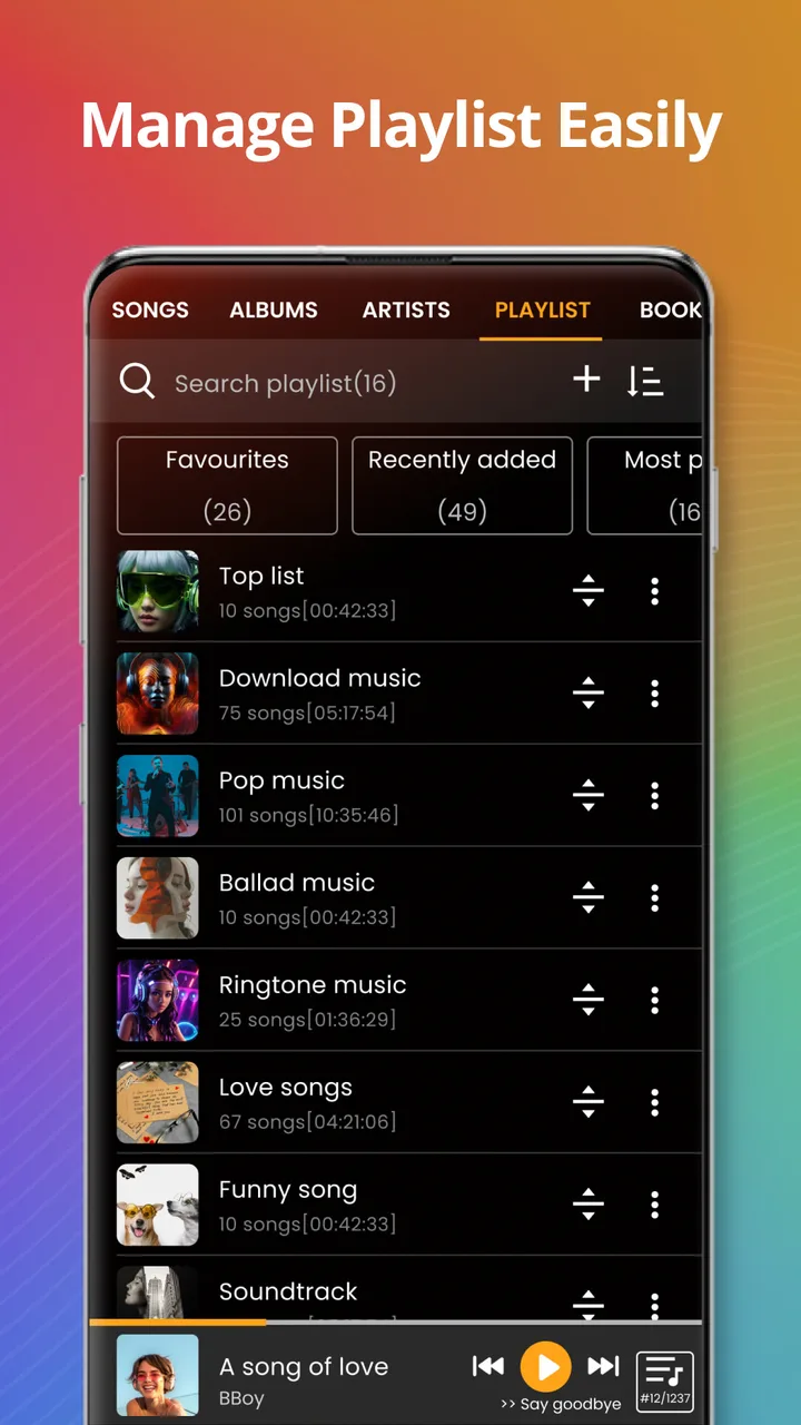 Music player screenshot 2