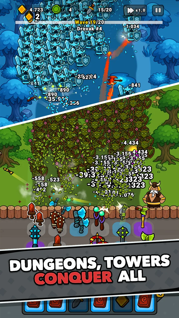 Lucky Forge: Idle TD Game screenshot 4