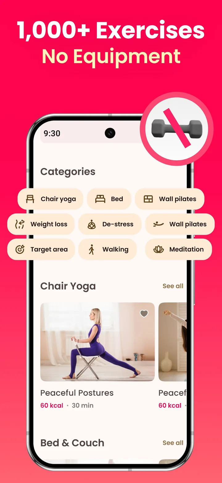 LazyFit: Chair Yoga & Pilates screenshot 4