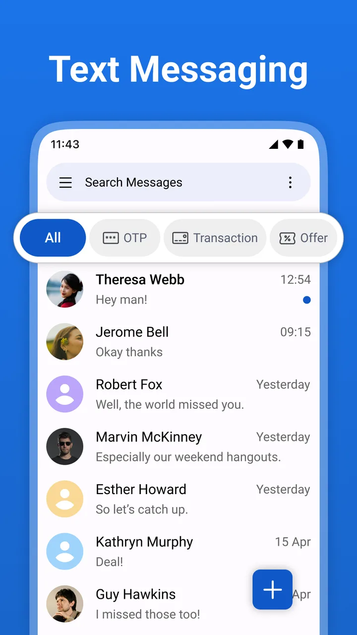 Messages screenshot 1