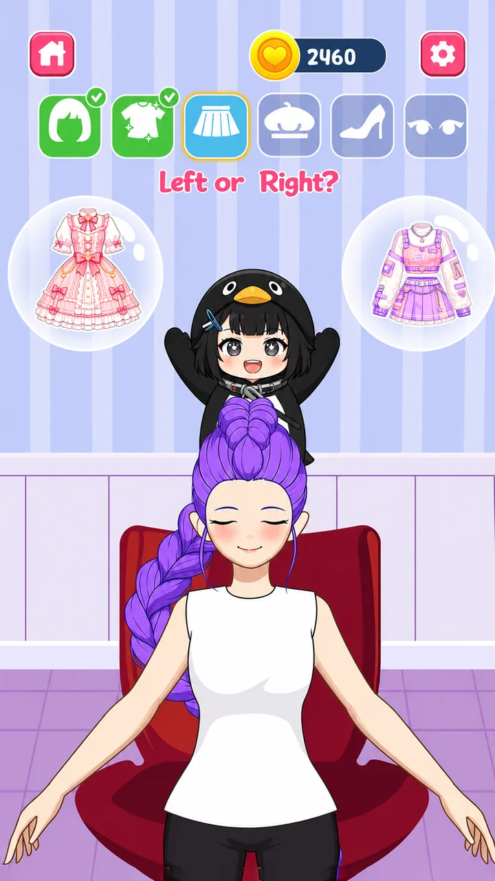 Left Or Right Perfect Dress Up screenshot 2