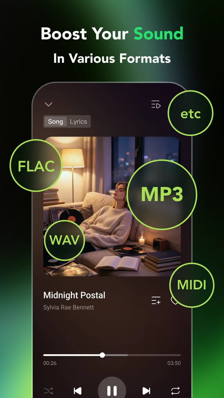 Lilt - Offline Music Player screenshot 4