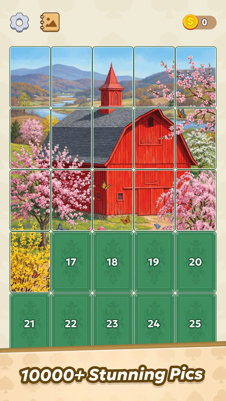 Jigsolitaire Master Puzzle screenshot 1