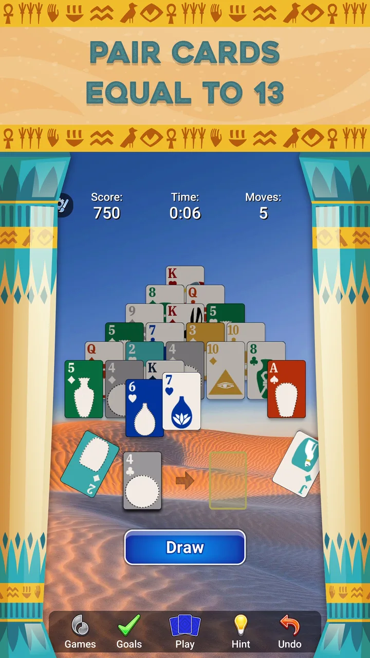 Pyramid Solitaire - Card Games screenshot 2