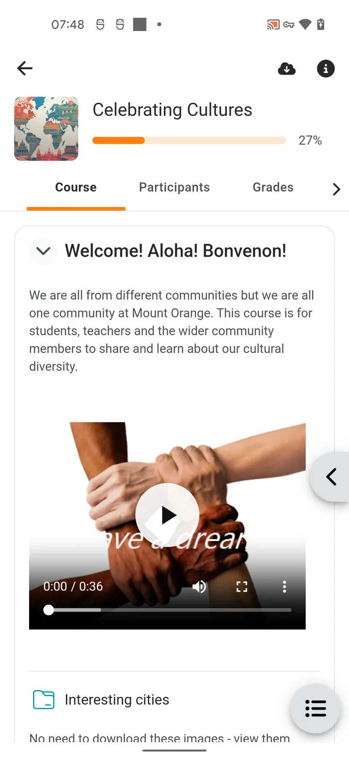 Moodle screenshot 2