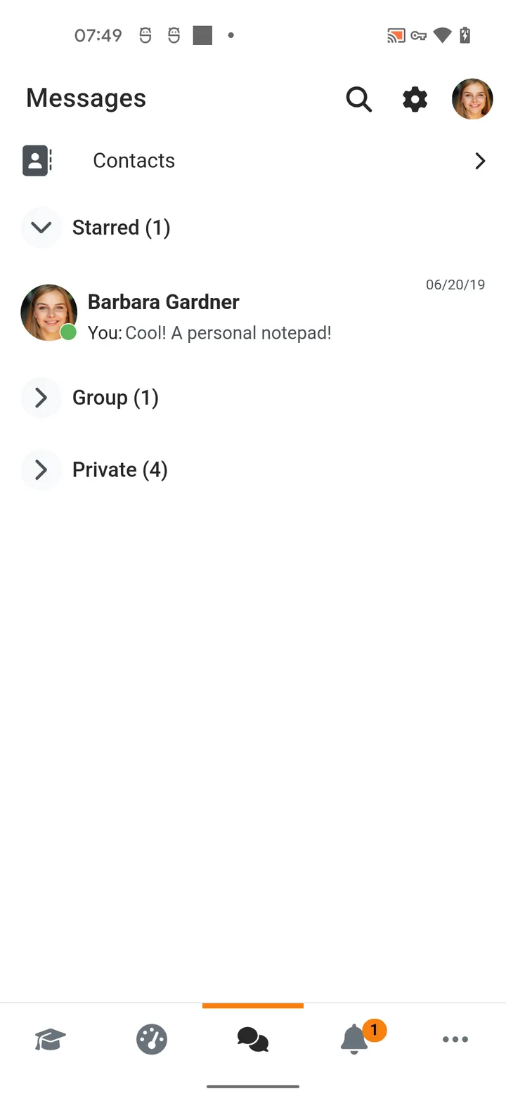 Moodle screenshot 4