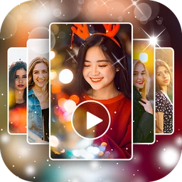 Photo video maker with music icon