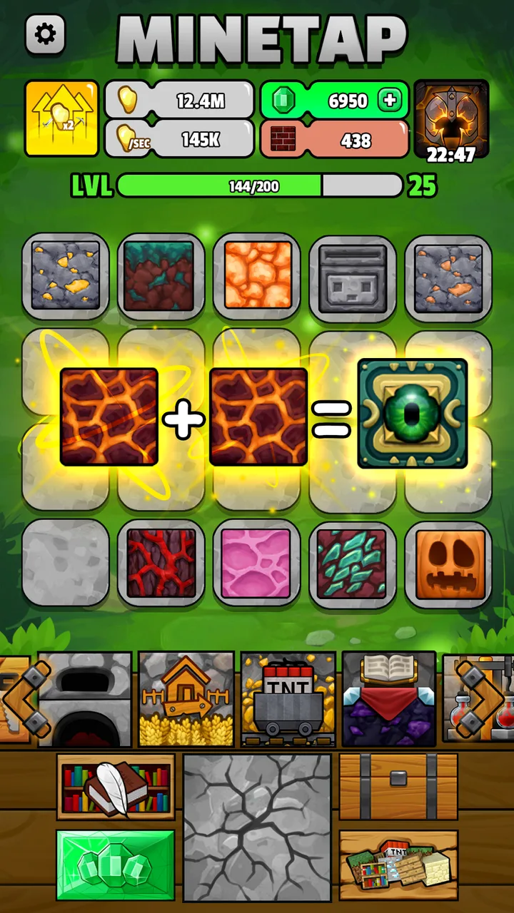 Minetap – Merge rpg clicker screenshot 1