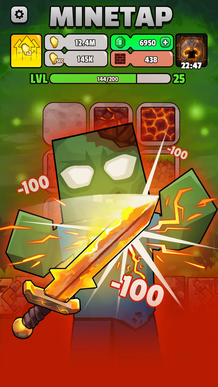 Minetap – Merge rpg clicker screenshot 3