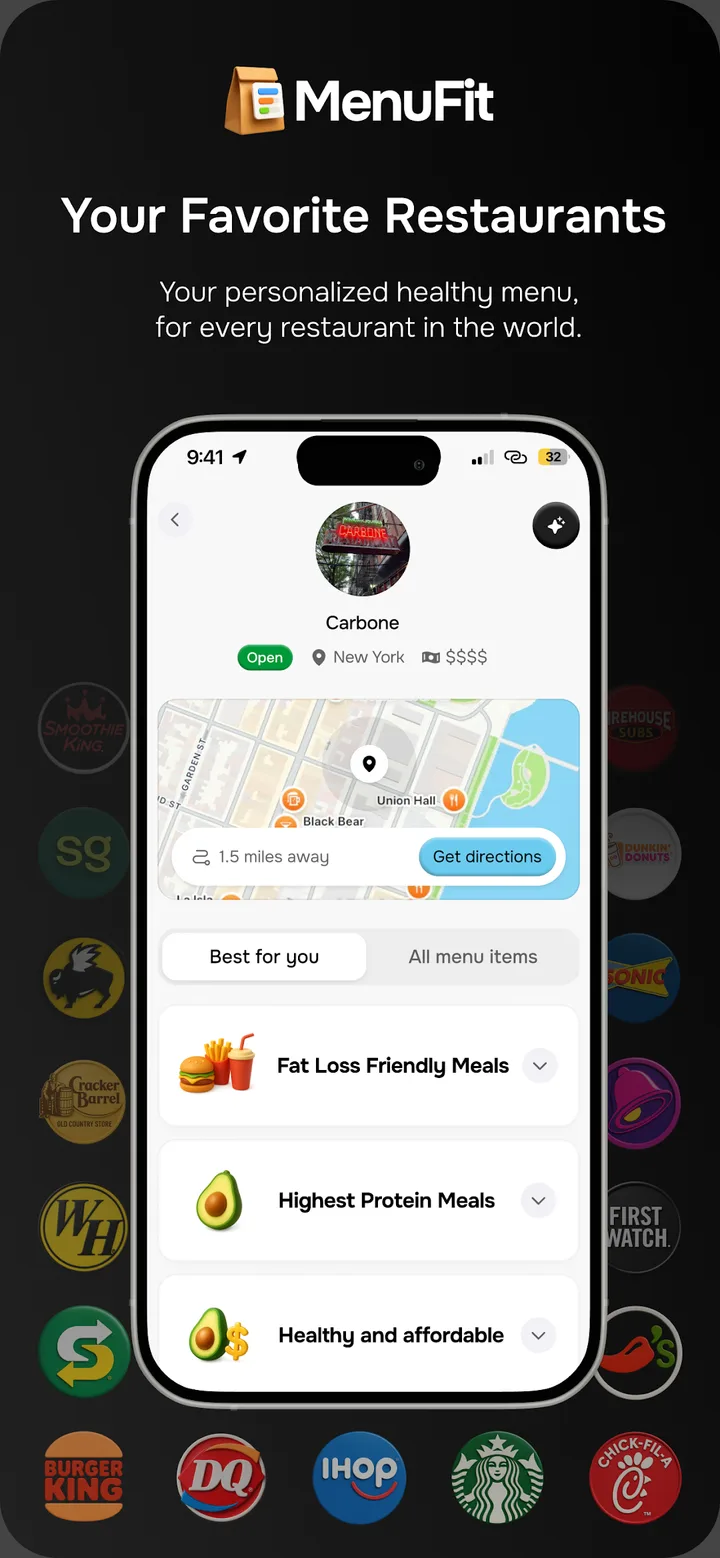 MenuFit - Healthy Eating Out screenshot 2