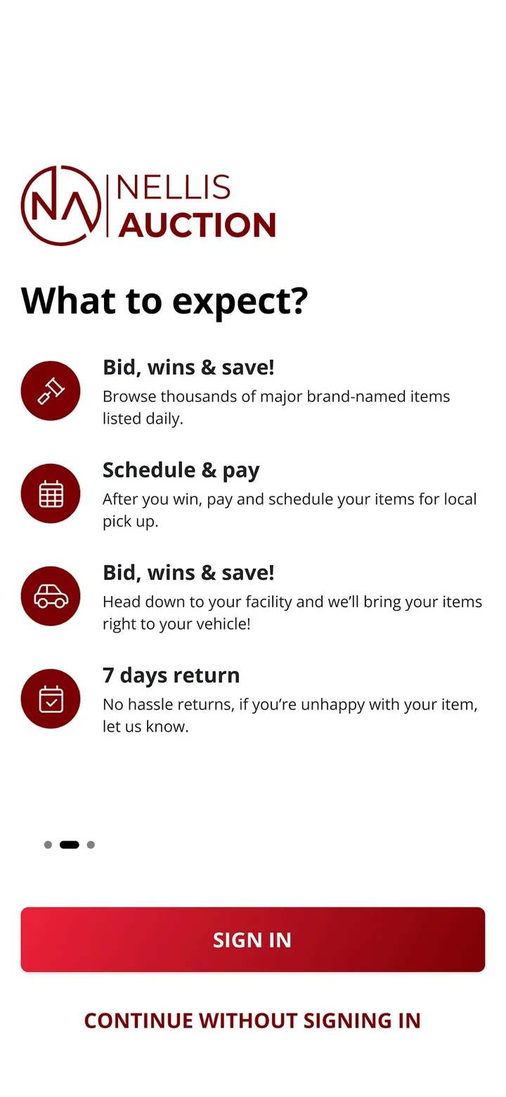 Nellis Auction screenshot 2
