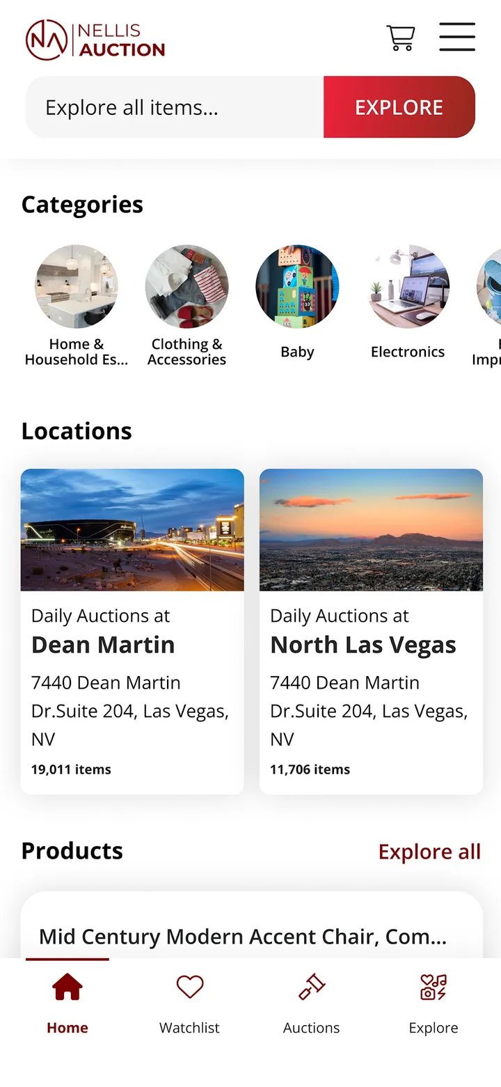 Nellis Auction screenshot 3