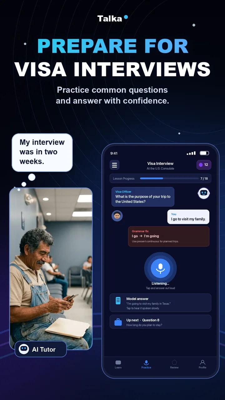Talka AI: Language Tutor screenshot 2