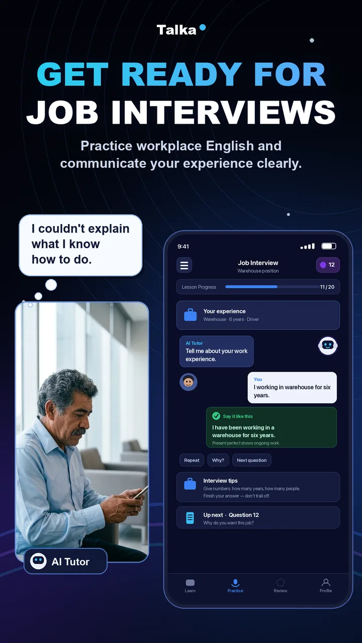 Talka AI: Language Tutor screenshot 3