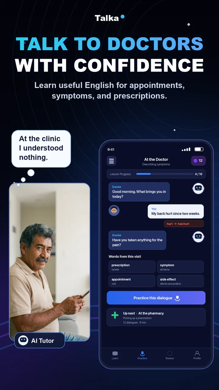 Talka AI: Language Tutor screenshot 4