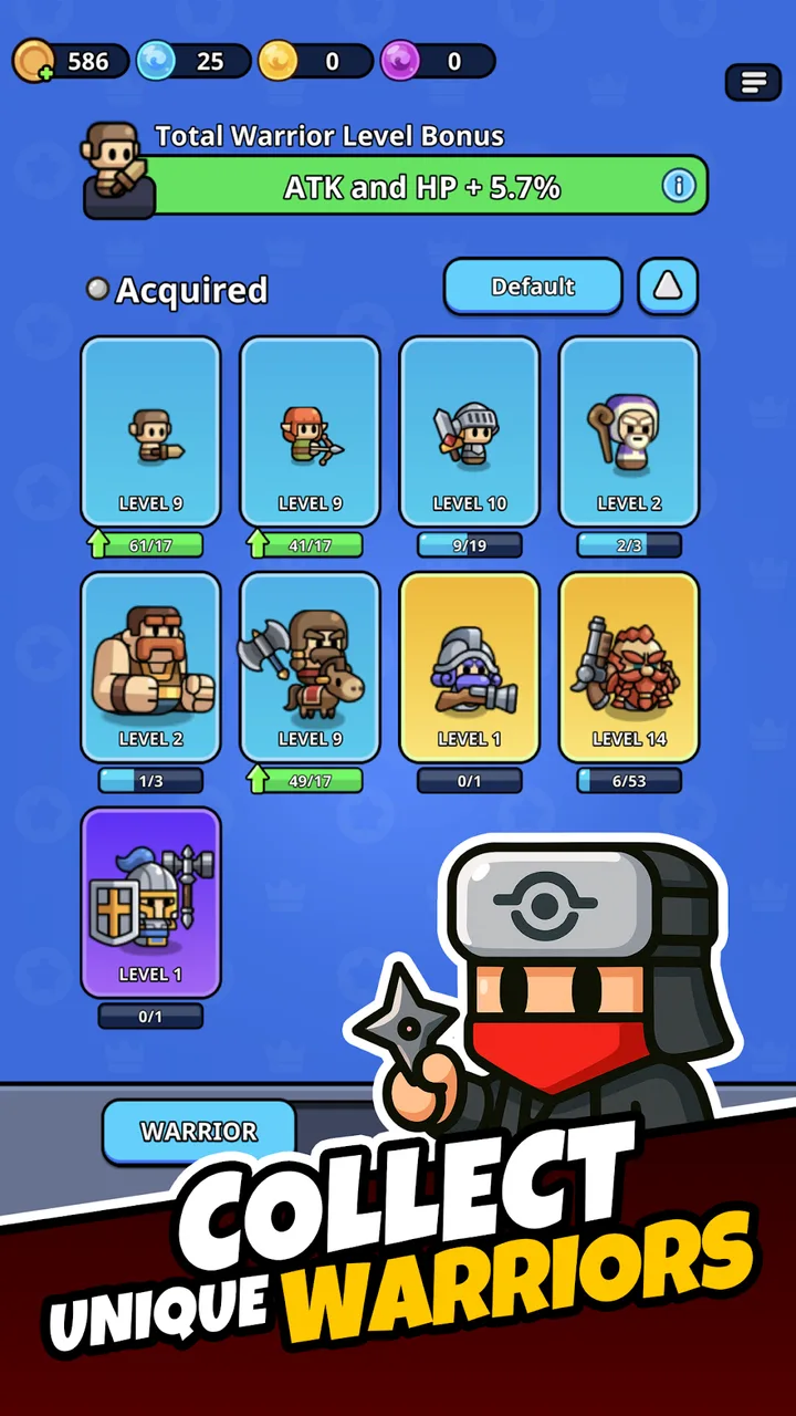 Tiny Warriors Rush - Idle TD screenshot 2