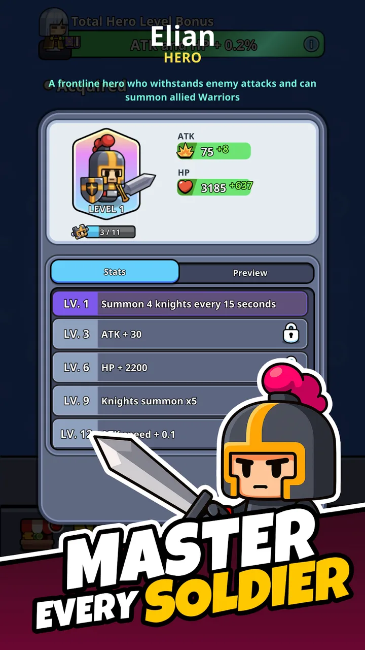 Tiny Warriors Rush - Idle TD screenshot 4