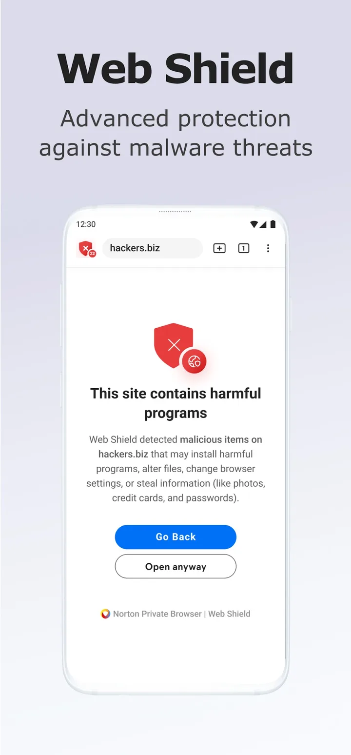 Norton Private Browser screenshot 2