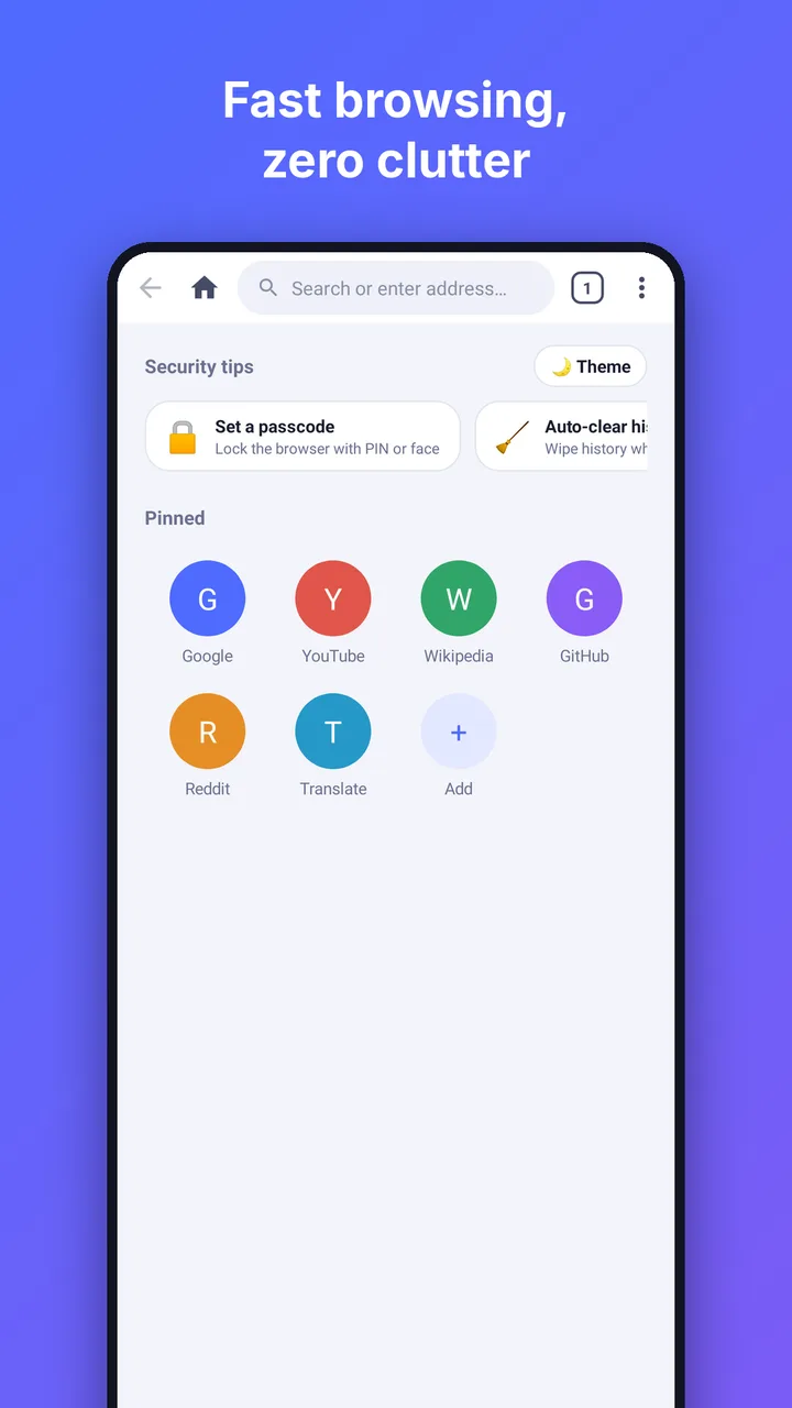 NX Browser screenshot 1