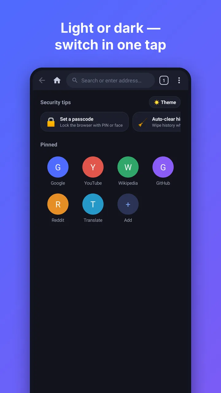 NX Browser screenshot 2