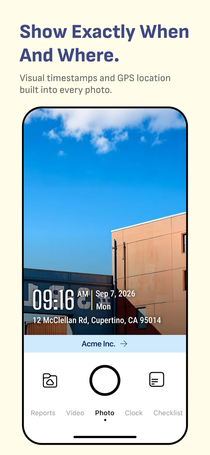 Timemark: Photo Proof for Work screenshot 2