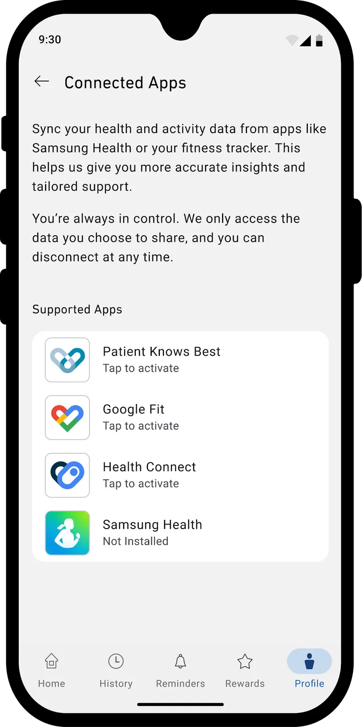 OMRON connect screenshot 4