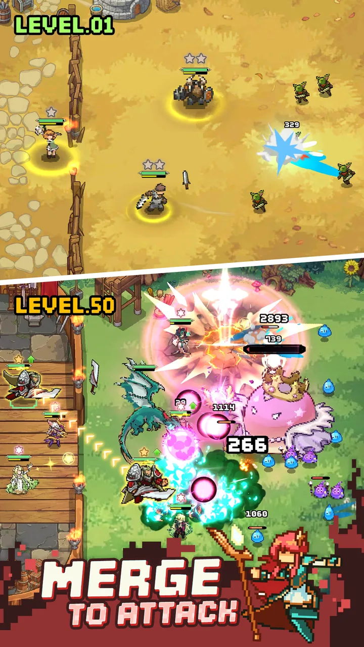 Pixel Defenders: Merge TD Game screenshot 2