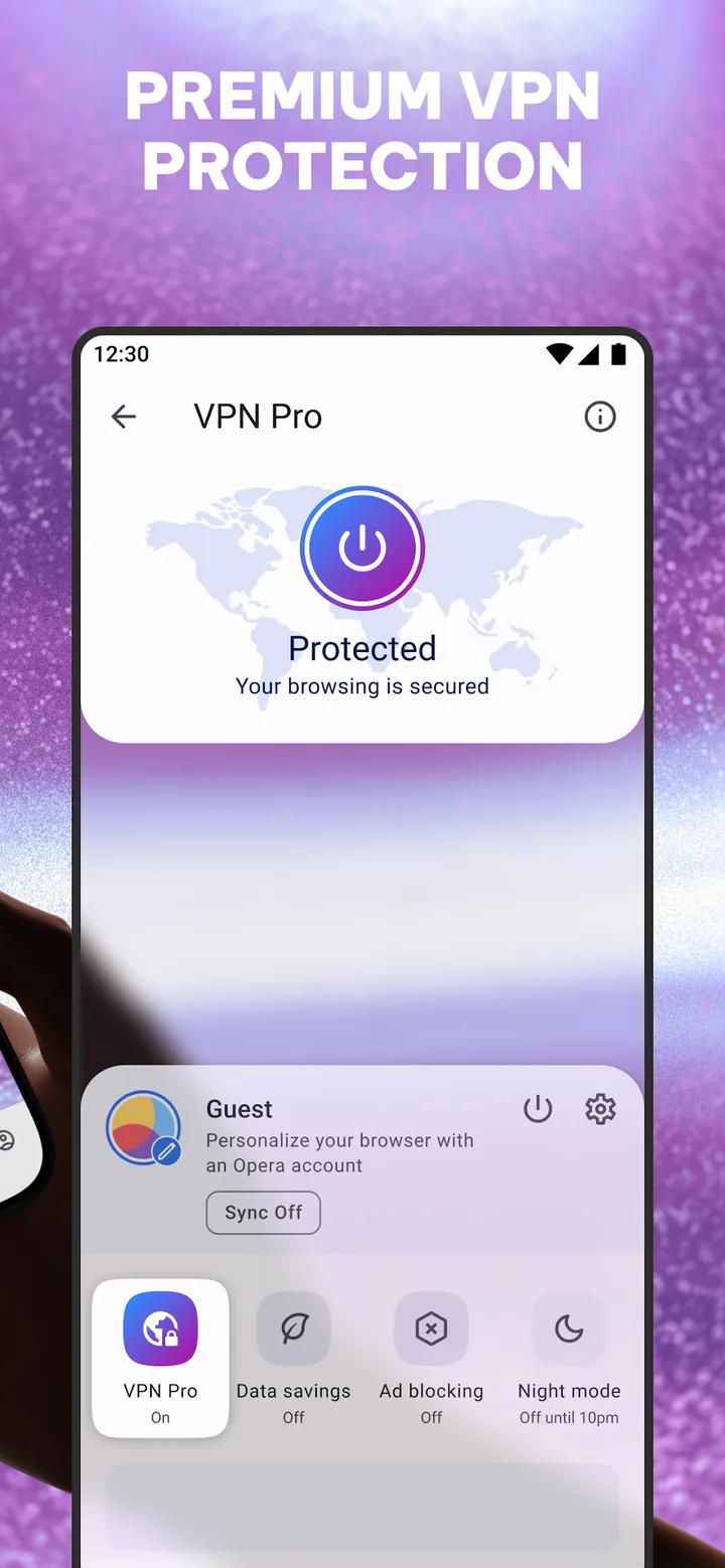 Opera: Private Web Browser screenshot 2